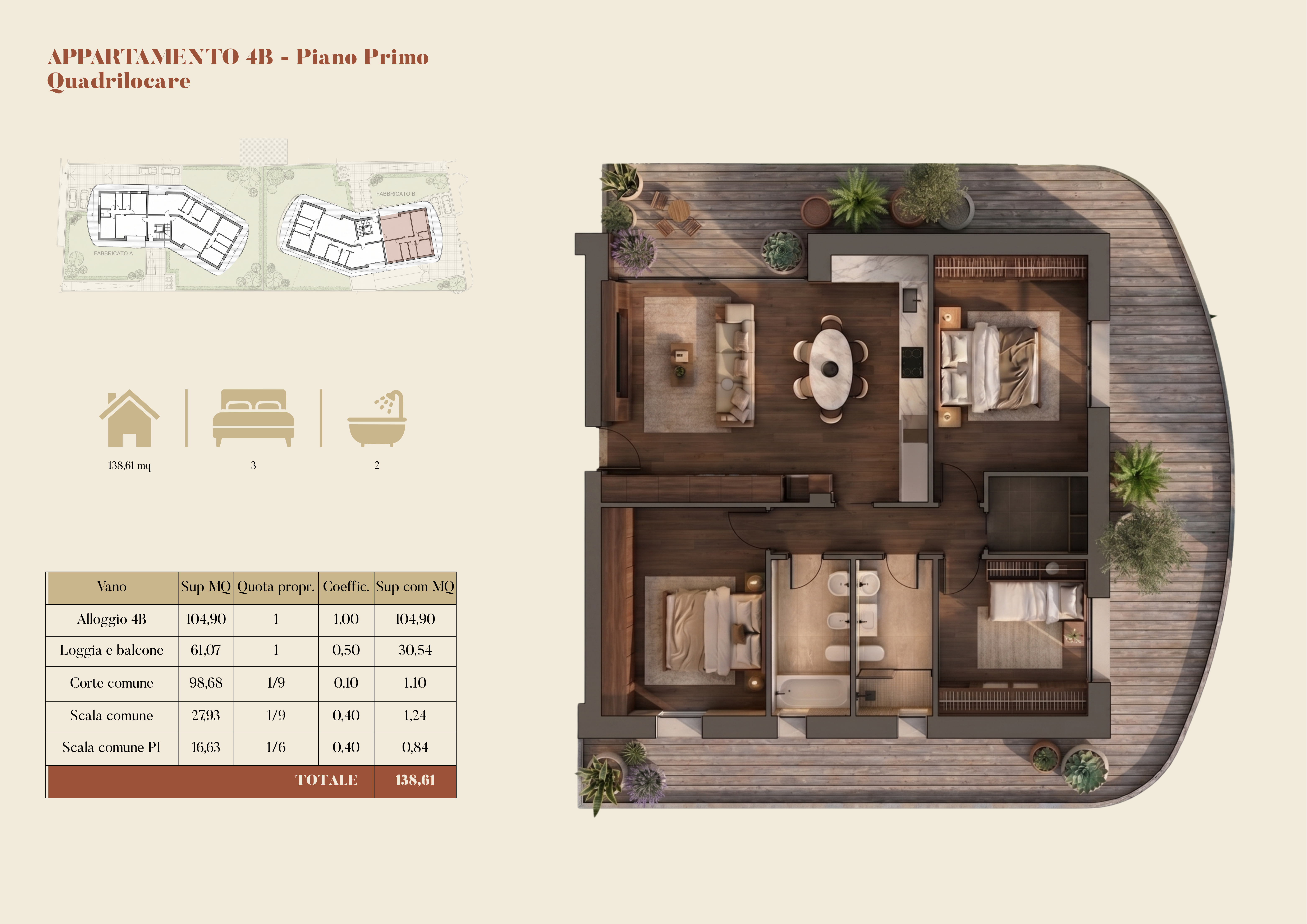 Planimetria appartamento 4B