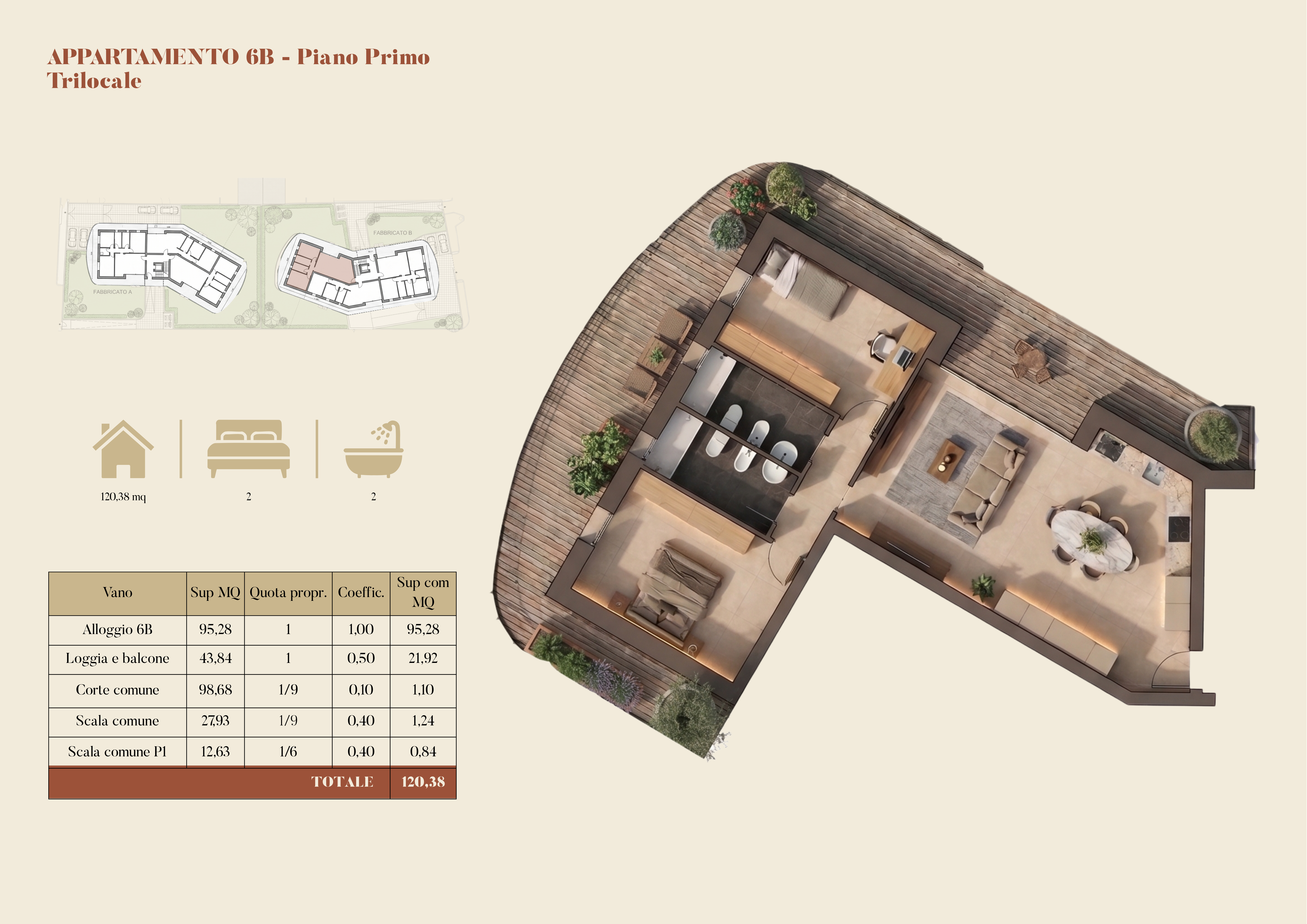 Planimetria appartamento 6B