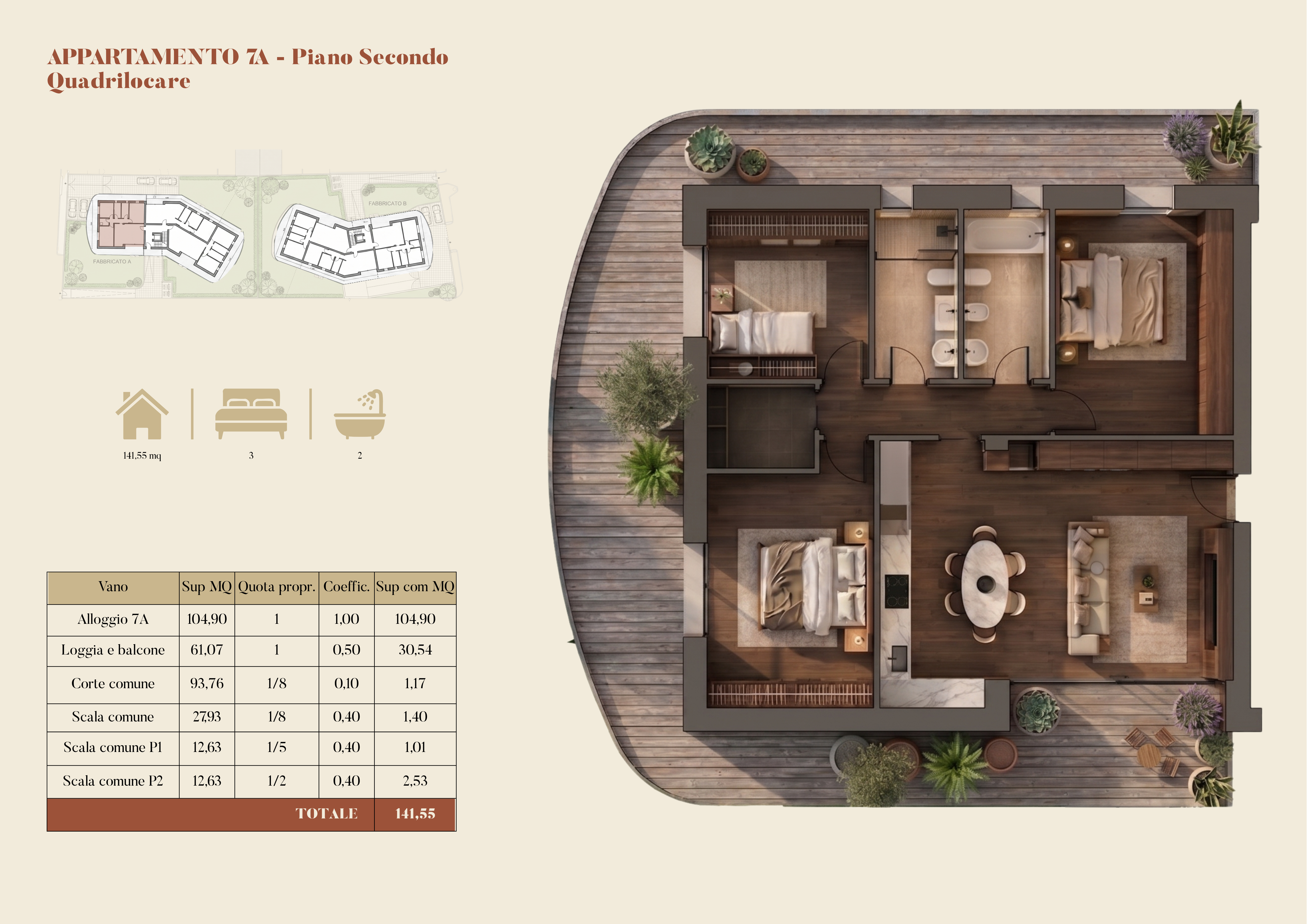 Planimetria appartamento 7A