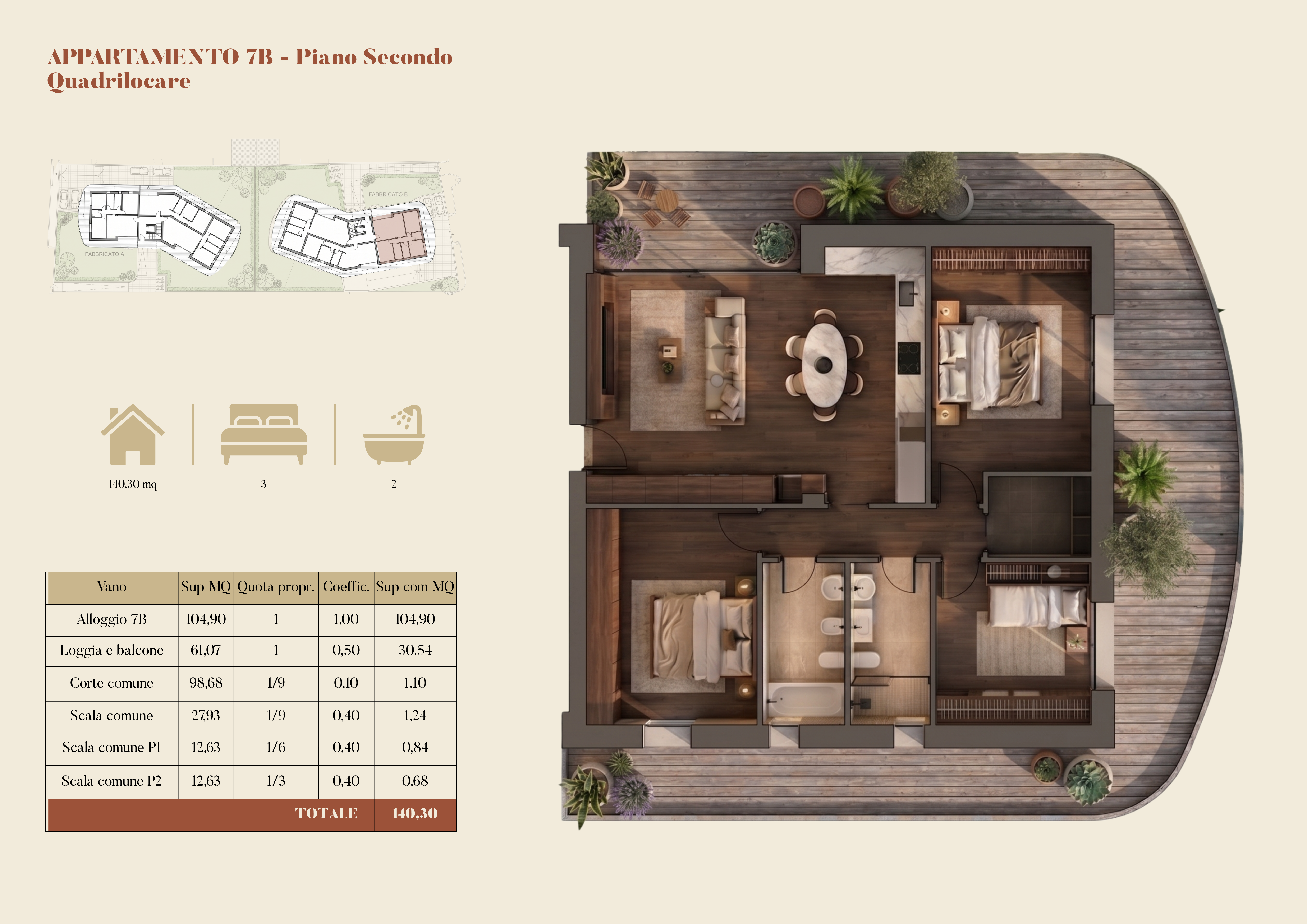Planimetria appartamento 7B