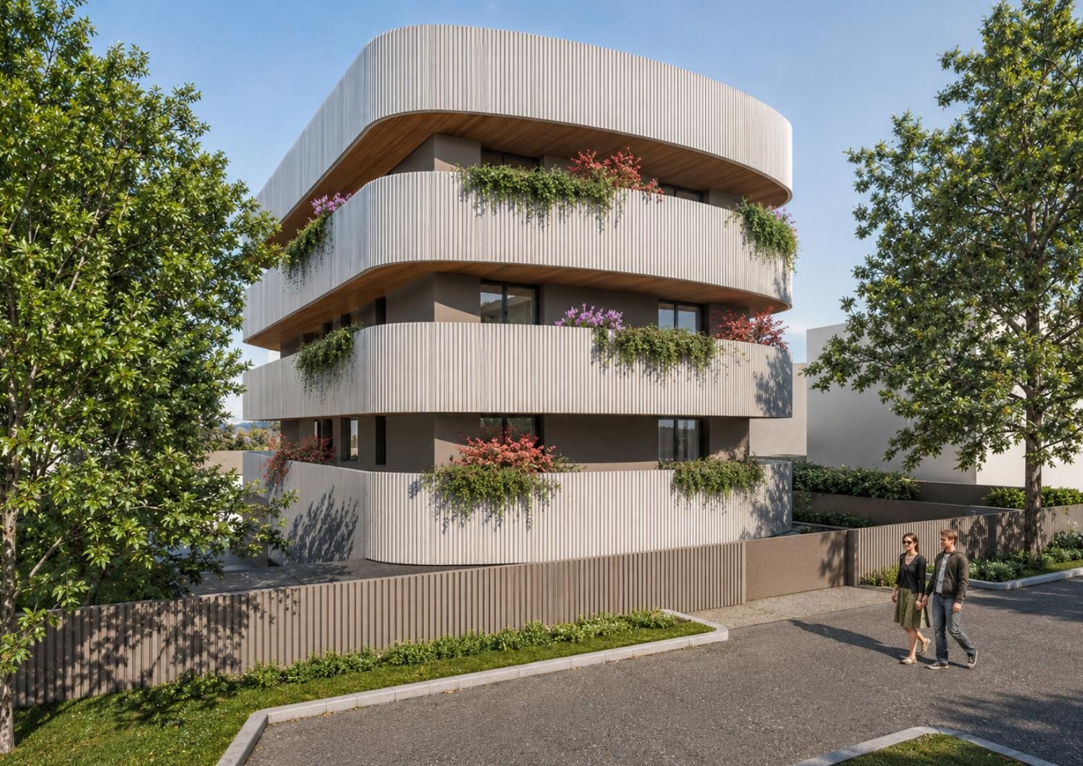 Render esterno - vista frontale